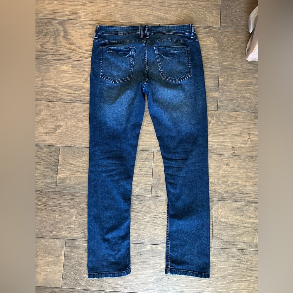 EUC - The Perfect Jean Men’s Dark Blue Denim Slim Fit Jeans- 34x32 - Picture 2 of 6